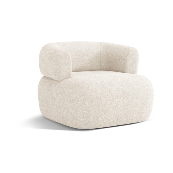 Béžové křeslo z textilie bouclé Jenny – Micadoni Home