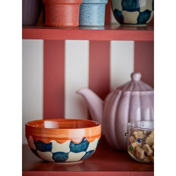 Misky v sadě 4 ks z kameniny 590 ml Check – Bloomingville-image-1