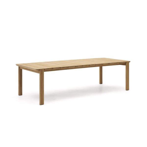 Zahradní jídelní stůl z teakového dřeva 102x220 cm Icaro – Kave Home