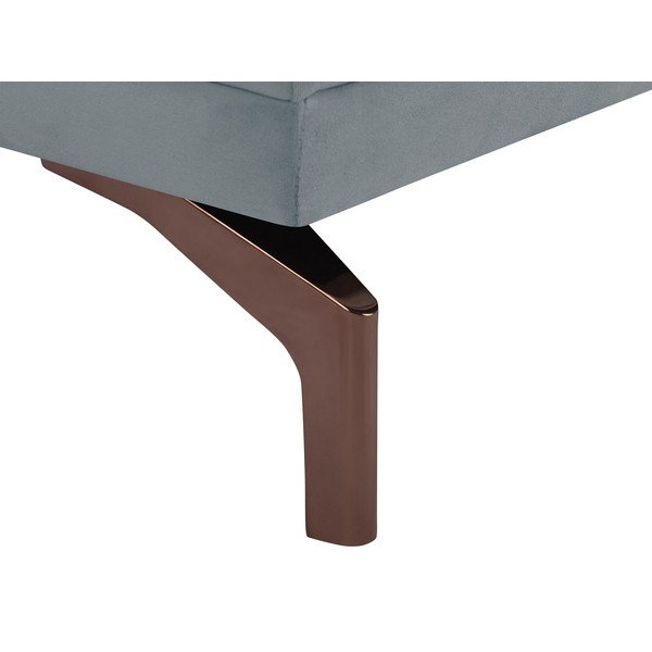 Šedá trojmístná pohovka s podnožím ve zlaté barvě Windsor & Co Sofas Jupiter-image-4