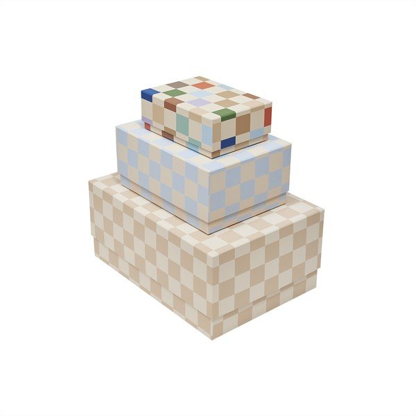 Kartonové dětské úložné boxy v sadě 3 ks 31x22x14 cm Mana – OYOY Mini