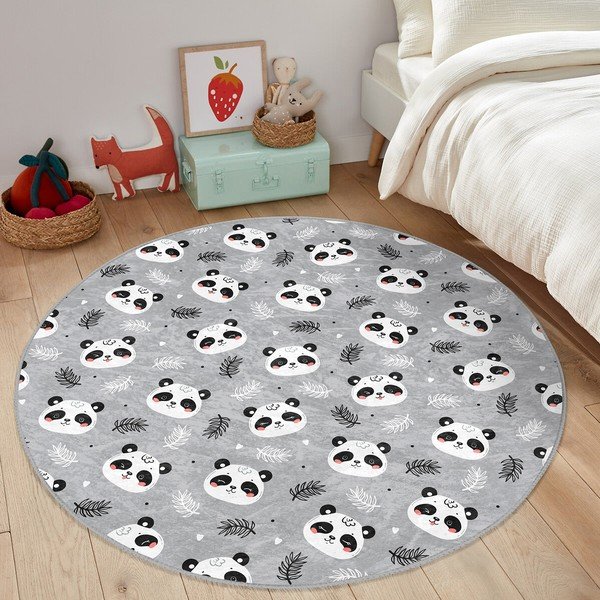 Šedý dětský koberec ø 120 cm Comfort – Mila Home-image-4