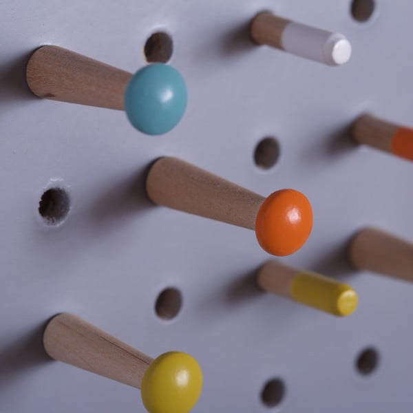 Multifunkční nástěnka Pegboard 61x81 cm, šedá-image-1