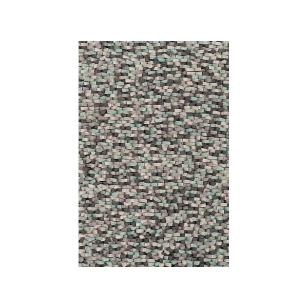 Béžový ručně tkaný vlněný koberec Linie Design Crush, 170 x 240 cm