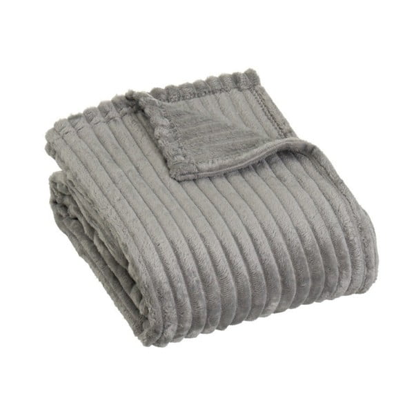 Šedá deka z mikroplyše 130x160 cm Fur Velvet – Casa Selección