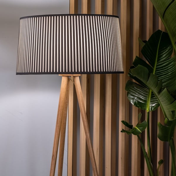 Šedá stojací lampa SULION Bea, výška 152 cm-image-2