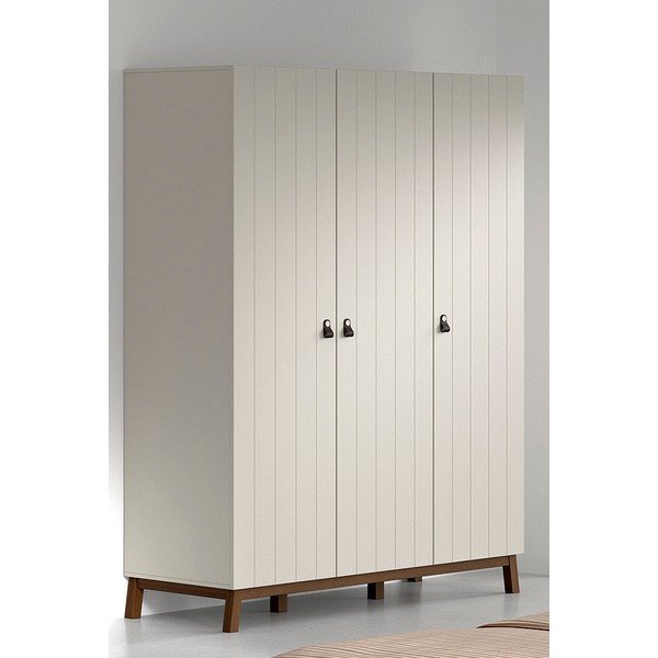 Béžová dětská šatní skříň 149x196x58 cm Sezane – Vipack-image-1