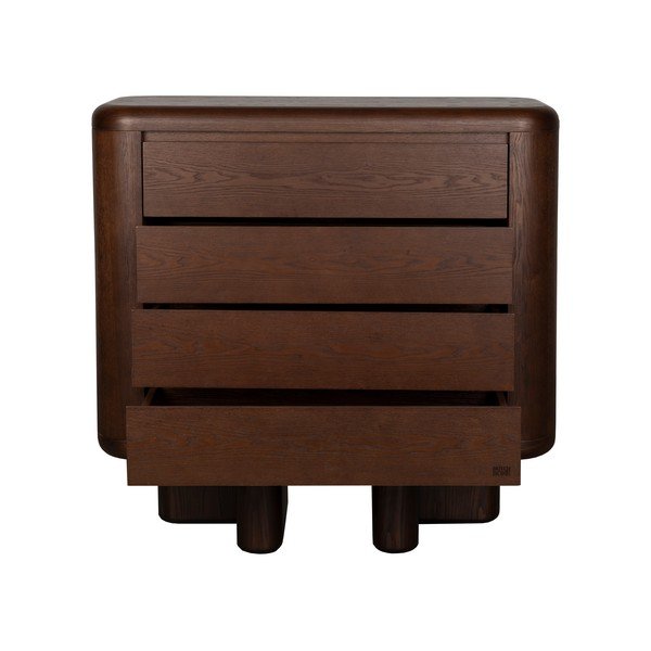 Komoda v dekoru jasanu v tmavě přírodní barvě 100x98x40 cm Herman – Dutchbone-image-2