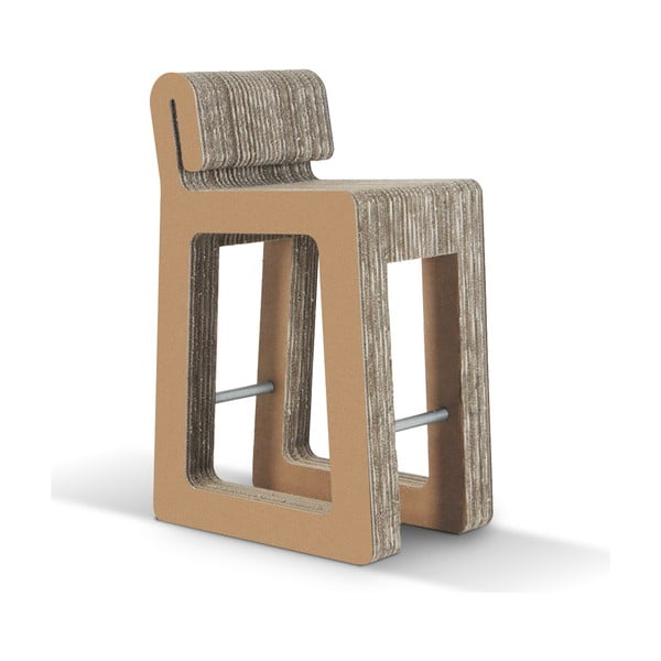 Barová kartonová židle Hook Stool