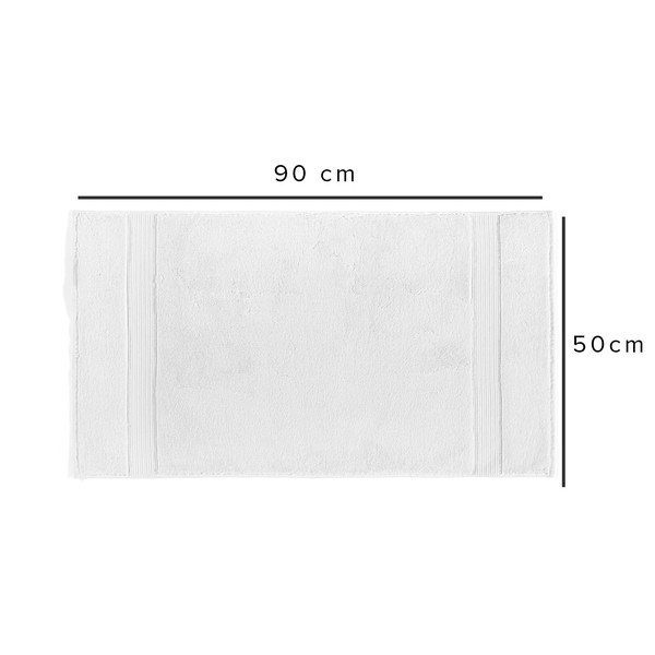 Bílý bavlněný ručník 50x90 cm Chicago – Foutastic-image-2