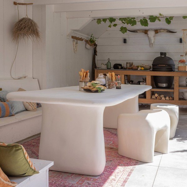 Slonovinová plastová zahradní židle Nivo – WOOOD-image-1