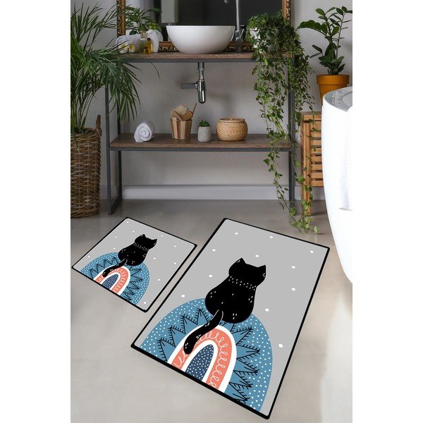 Koupelnové předložky v sadě 2 ks 60x100 cm Waiten – Foutastic-image-1