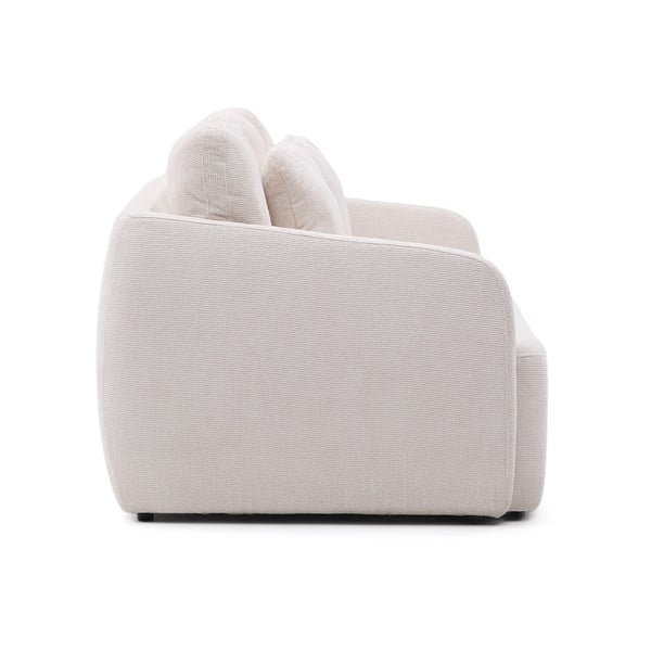 Krémová žinylková rozkládací pohovka 225 cm Laira – Kave Home-image-3