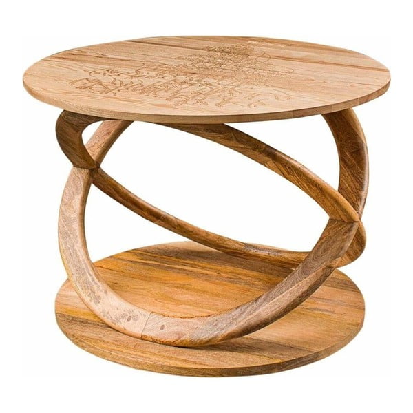 Konferenční stolek z mangového dřeva Støraa Clarksville, Ø 90 cm