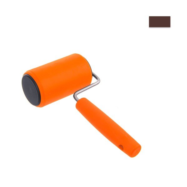 Silikonový váleček s oranžovou rukojetí Orion Mini