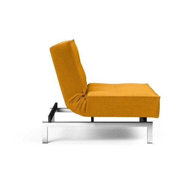 Oranžové rozkládací křeslo Innovation Splitback Chrome-image-3