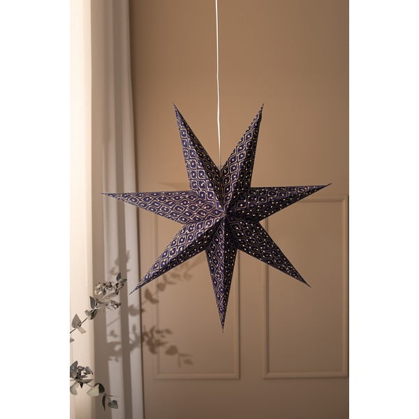 Tmavě modrá závěsná vánoční světelná dekorace Baroque – Markslöjd-image-1