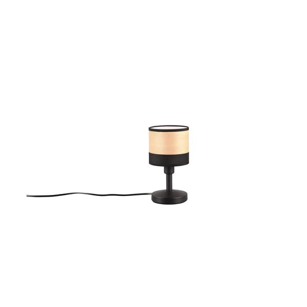 Stolní lampa v černé a přírodní barvě (výška 22 cm) Bolzano – Trio