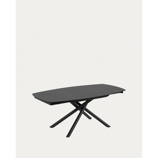 Rozkládací jídelní stůl s přídavnou deskou s keramickou deskou 100x130 cm Yodalia – Kave Home-image-3