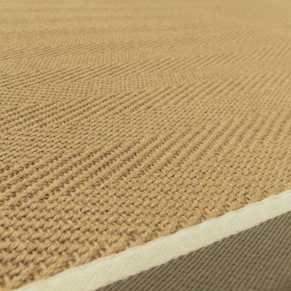 Khaki/v přírodní barvě oboustranný/ručně tkaný jutový koberec 240x340 cm Bordo Herringbone Khaki – Asiatic Carpets-image-1