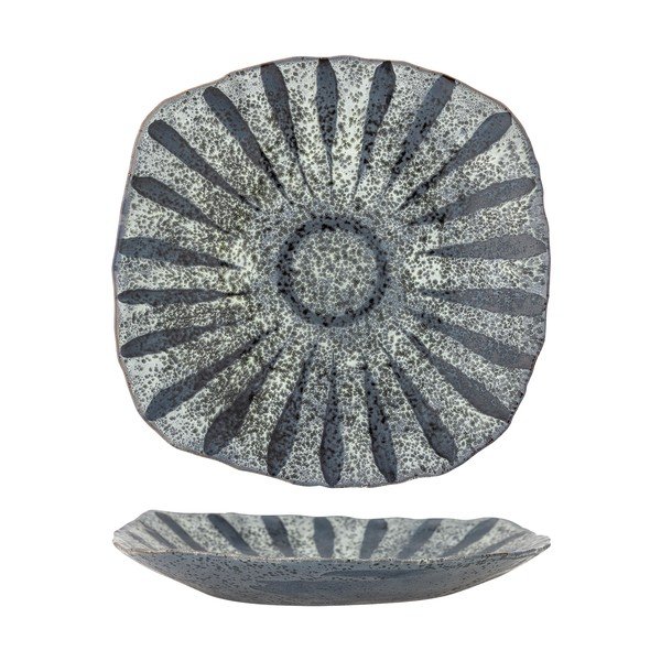 Šedý servírovací talíř z kameniny ø 32 cm Ramie – Bloomingville-image-4