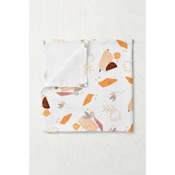 Bílá mušelínová dětská deka 75x100 cm Boho – Mijolnir-image-1