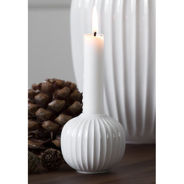 Bílý porcelánový svícen Kähler Design Hammershoi, ⌀ 7,5 cm-image-2