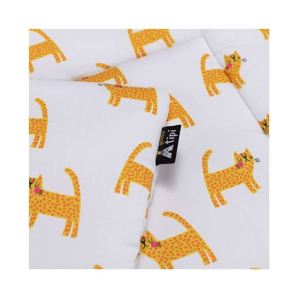 Bílo-oranžová souprava do postýlky Sweet Dreams – Yellow Tipi-image-3