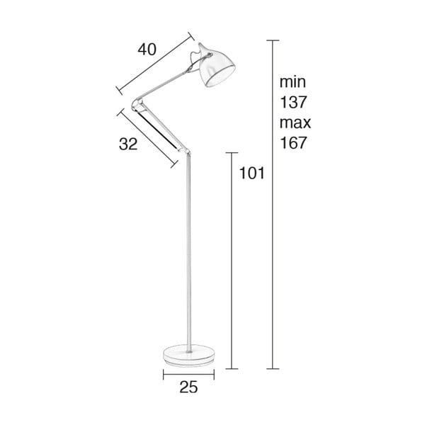 Bílá stojací lampa Zuiver Reader-image-4
