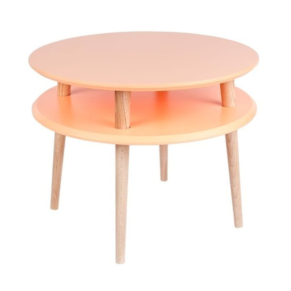 Konferenční stolek UFO 45x57 cm, oranžový