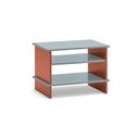 Noční stolek s poličkami v cihlové barvě/šedý Inari – Teulat