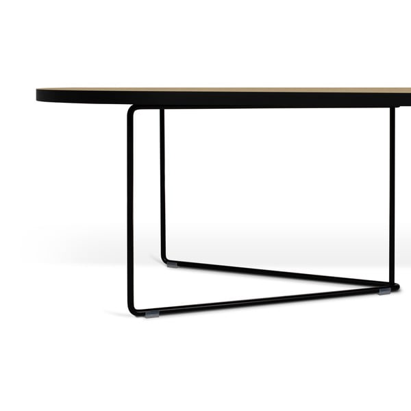 Konferenční stolek s dubovou dýhou TemaHome Oval-image-4