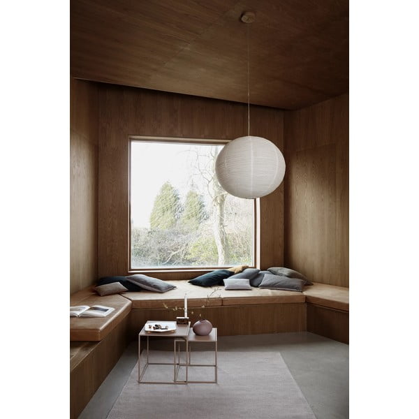 Béžové kovové konferenční stolky v sadě 2 ks 40x40 cm Fera – Blomus-image-4