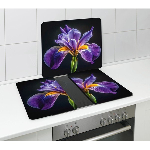 Kryt na zeď u sporáku z tvrzeného skla 50x56 cm Iris – Wenko-image-3