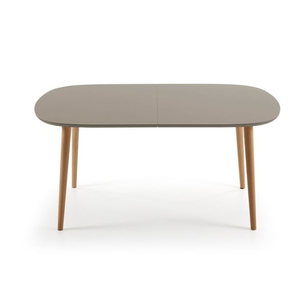 Šedý rozkládací jídelní stůl Kave Home Oakland, 160 x 100 cm-image-2