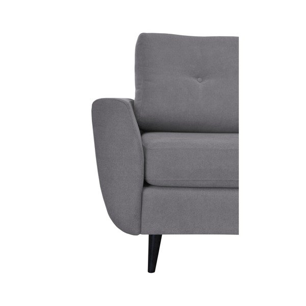 Šedé křeslo s tmavými nohami Mazzini Sofas Cedar-image-4