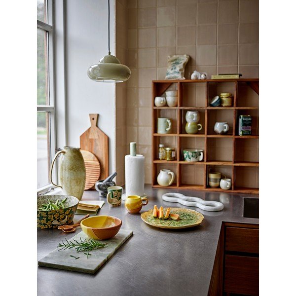 Světle zelený mramorový stojan na papírové utěrky ø 15 cm Emy – Bloomingville-image-2