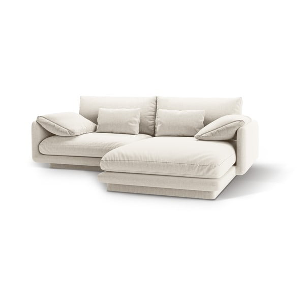 Bílá rohová pohovka (pravý roh) Torino – Micadoni Home-image-1