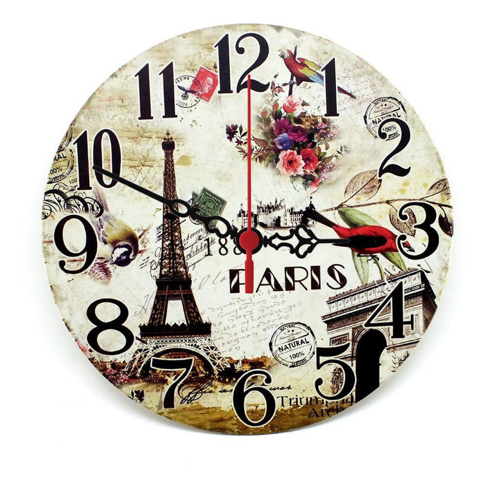 Nástěnné hodiny Natural Paris, 30 cm
