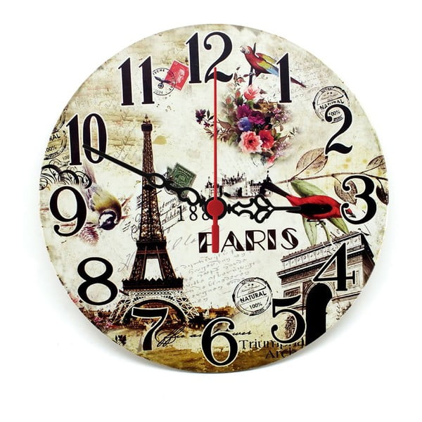 Nástěnné hodiny Natural Paris, 30 cm