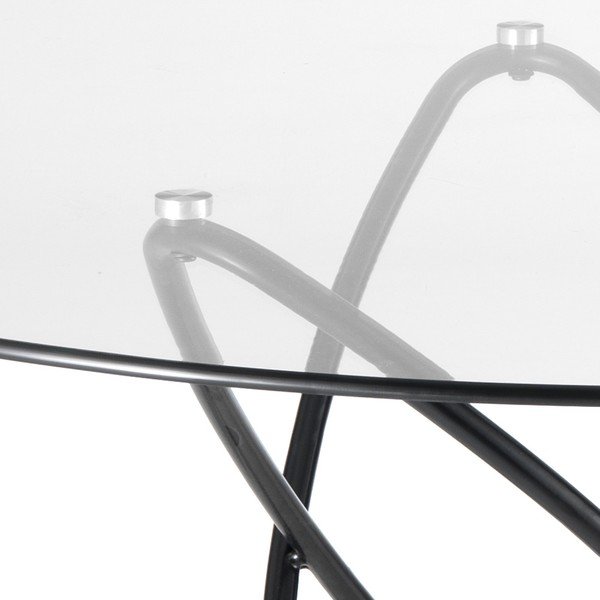 Jídelní stůl s deskou z tvrzeného skla Tomasucci Hula Hoop, ⌀ 120 cm-image-2