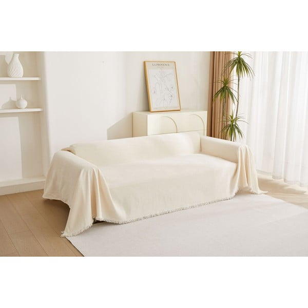 Krémový 2místný potah na pohovku Talo – Filumi-image-1