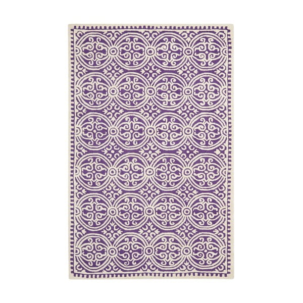 Vlněný koberec Safavieh Marina Purple, 243 x 152 cm