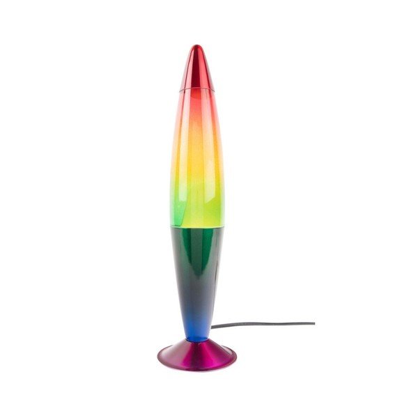 Zelená skleněná lávová lampa (výška 41,5 cm) Rainbow Rocket Lava – Leitmotiv