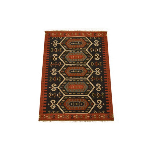 Ručně tkaný koberec Orange Brown Persians, 140x200 cm