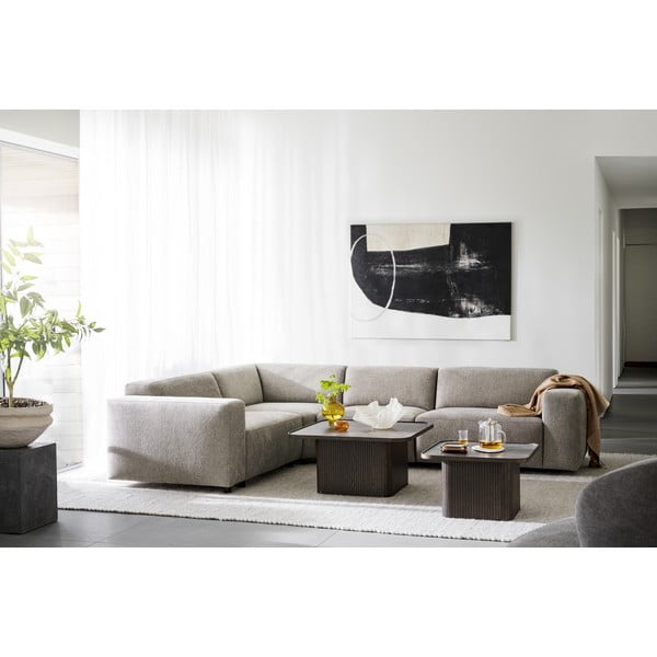 Tmavě hnědý konferenční stolek v dekoru dubu ø 60 cm Sullivan – Rowico-image-4