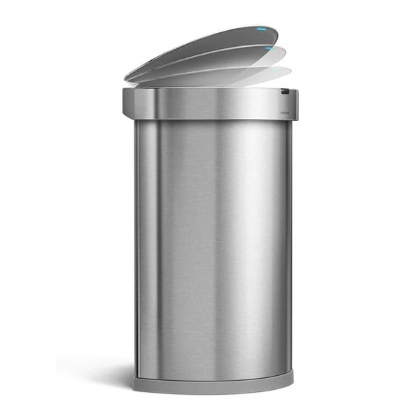 Bezdotykový odpadkový koš z nerezové oceli 45 l - simplehuman-image-3