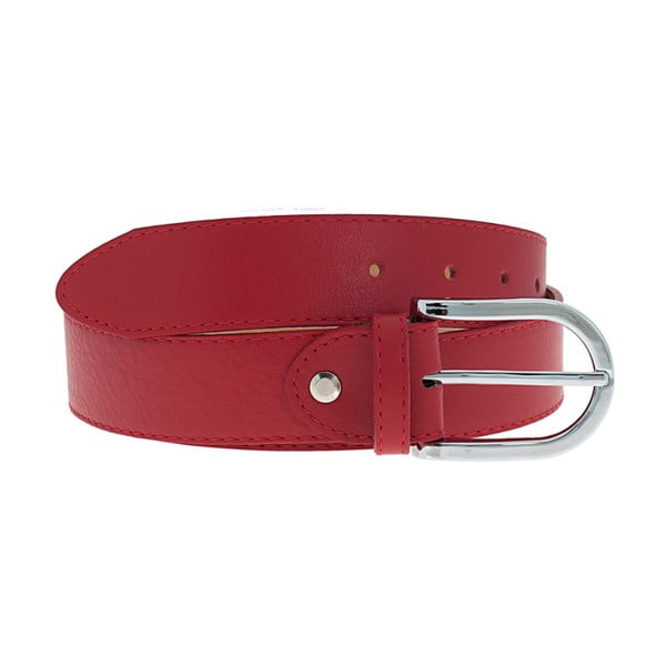 Červený kožený pásek Pitti Bags Belty