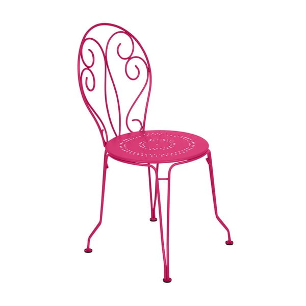 Růžová kovová židle Fermob Montmartre