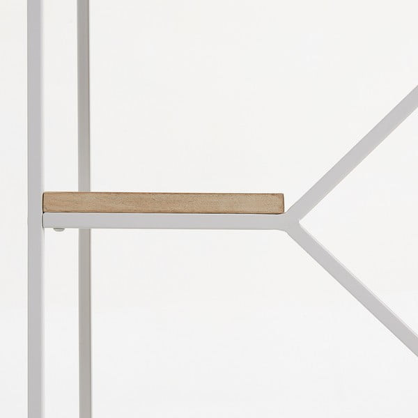 Menší bílá knihovna s policemi z mangového dřeva Kave Home Pyke-image-3